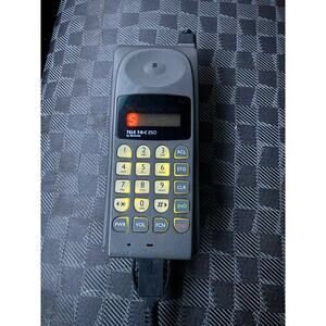 Vintage Motorola TELE TAC T-A-C 250 Cellular Phone and Car Charger TESTED Works